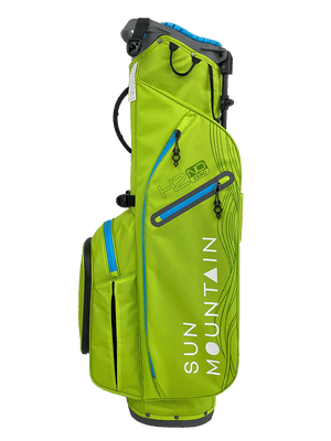Sun Mountain H2NO ZERO 4-Way Stand Bag - Acid/Blue