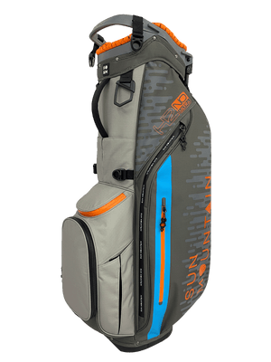 Sun Mountain H2NO ULTRA 4-Way Stand Bag - Titanium/Grey/Orange