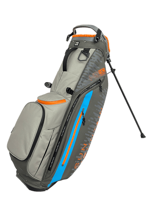 Sun Mountain H2NO ULTRA 4-Way Stand Bag - Titanium/Grey/Orange