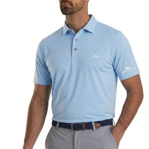 Katana Golf Mens Solid Polo - Blue