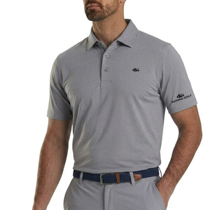 Katana Golf Mens Solid Polo - Grey