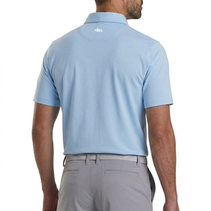 Katana Golf Mens Solid Polo - Blue