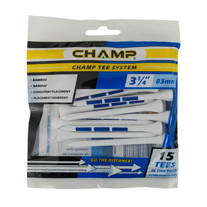 CHAMP WHT/BLU TEE 3-1/4"