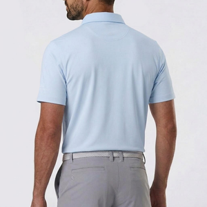Katana Golf Mens Solid Polo - Sky Blue