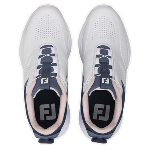 FootJoy Qualifier Golf Shoes - White/Navy