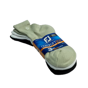 FootJoy ComfortSof 3-Pack Quarter Socks - Assorted