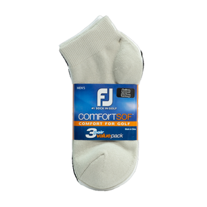 FootJoy ComfortSof 3-Pack Sports Socks - Assorted