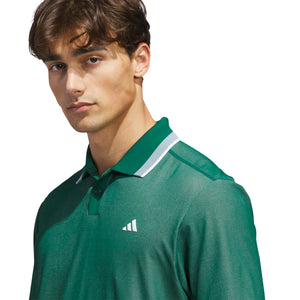Adidas Ultimate 365 Tour Twistknit Pique Polo Shirt - Green