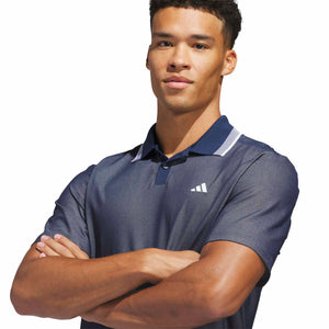 Adidas Ultimate 365 Tour Twistknit Pique Polo Shirt - Navy
