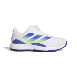 Adidas Junior CODECHAOS BOA Spikeless Golf Shoes - Cloud White / Dual Indigo / Frozen Lemon