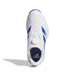 Adidas Junior CODECHAOS BOA Spikeless Golf Shoes - Cloud White / Dual Indigo / Frozen Lemon