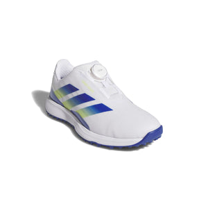 Adidas Junior CODECHAOS BOA Spikeless Golf Shoes - Cloud White / Dual Indigo / Frozen Lemon