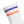 Adidas 3-Stripe Half Crew Socks - White/Dual Indigo