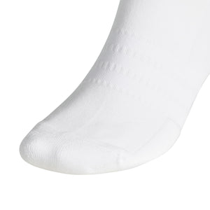 Adidas 3-Stripe Half Crew Socks - White/Dual Indigo