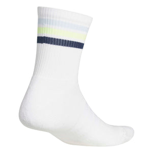 Adidas 3-Stripe Half Crew Socks - White/Crystal Sky