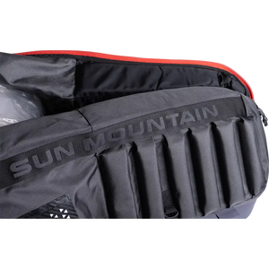 Sun Mountain 24 Kube Travel Cover, Black-Rush Red