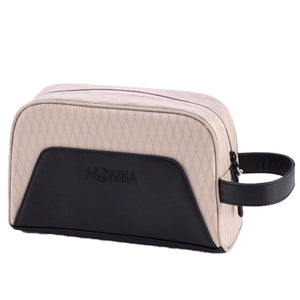 Honma Mixed Material Pouch - Beige