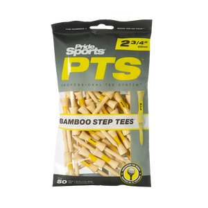 PRIDE BAMBOO STEP TEE YELLOW 2-3/4"