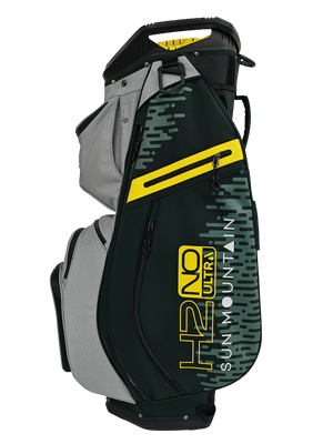 Sun Mountain H2NO ULTRA 14-Way Cart Bag - Forest/Grey/Yellow