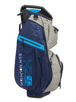 Sun Mountain H2NO ULTRA 14-Way Cart Bag - Navy/Grey/Blue