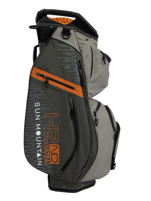 Sun Mountain H2NO ULTRA 14-Way Cart Bag - Titanium/Grey/Orange