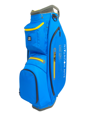 Sun Mountain H2NO ZERO 6-Way Cart Bag - Sapphire/Yellow
