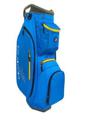 Sun Mountain H2NO ZERO 6-Way Cart Bag - Sapphire/Yellow