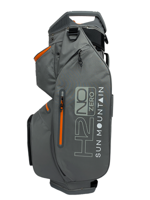 Sun Mountain H2NO ZERO 6-Way Cart Bag - Nickel/Orange