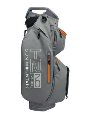 Sun Mountain H2NO ZERO 6-Way Cart Bag - Nickel/Orange