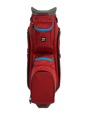 Sun Mountain H2NO ZERO 6-Way Cart Bag - Garnet/Blue
