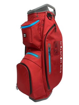 Sun Mountain H2NO ZERO 6-Way Cart Bag - Garnet/Blue