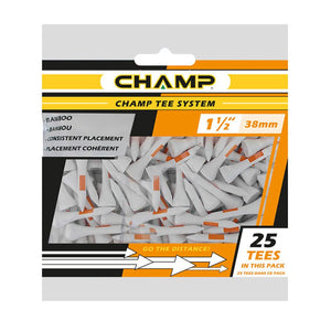 CHAMP WHT/ORANGE TEE 1-1/2"