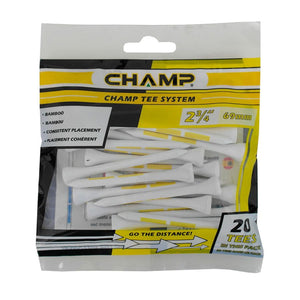 CHAMP WHT/YEL TEE 2-3/4"