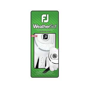 FootJoy WeatherSof Mens Left Hand Glove - White/Grey